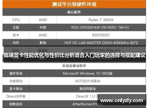 低端显卡性能优化与性价比分析适合入门玩家的选择与搭配建议